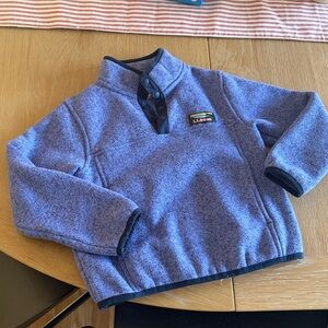 LL bean quarter  zip pullover sweater coat